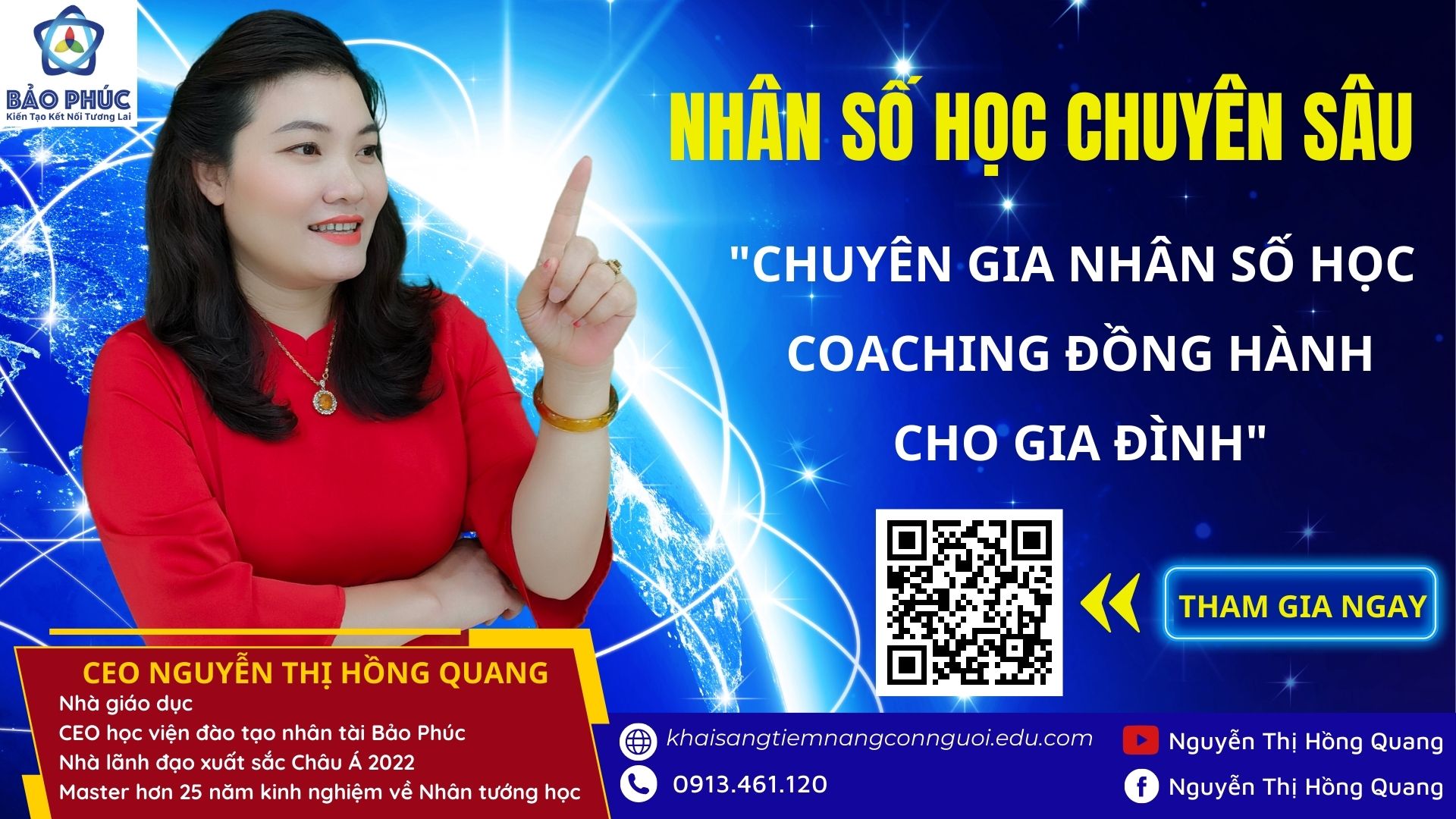 KHÓA HỌC ĐÀO TẠO CHUYÊN GIA NHÂN SỐ HỌC 